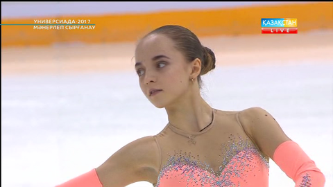 Универсиада-2017. Мәнерлеп сырғанаушы Вероника Шевелеваның еркін бағдарламада өнер көрсетуі (ВИДЕО)