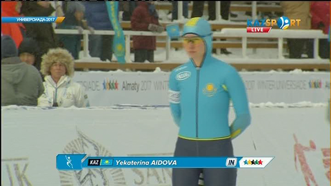 Универсиада-2017. Екатерина Айдованың 1000 метрге конькимен жүгіруі (ВИДЕО)