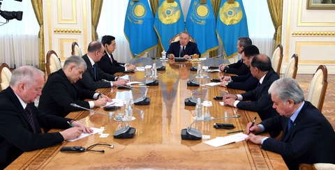 Қазақстан Президенті Астанаға Шанхай ынтымақтастық ұйымы елдері Қауіпсіздік кеңестері хатшыларының 12-ші кездесуіне келген делегация жетекшілерін қабылдады
