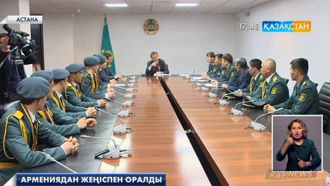 «Жас ұлан» патриоттық клубы Арменияда өткен «Одақ-2015» әскери сайысынан жүлделі оралды
