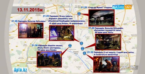 Франция қаза тапқандарды ұлт болып, үш күн аза тұтады