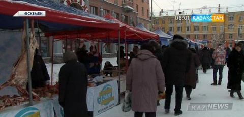 Өскемендік кәсіпкерлердің  өнімі жәрмеңкеде сатылды