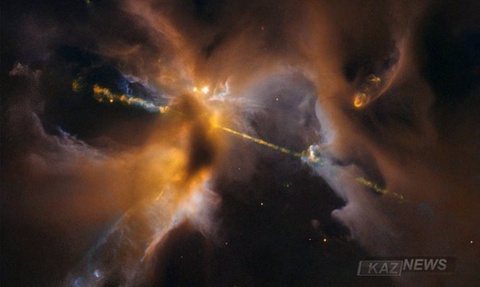 Hubble жаңа жұлдыздың пайда  болу сәтін фотоға түсірді
