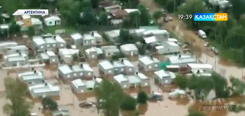 Оңтүстік Америка тұрғындары үшінші күн қатарынан су тасқынынан зардап шегіп отыр