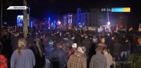 Германияның Лейпциг қаласында мигранттарға қарсы ауқымды шеру өтті