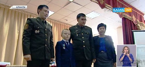 Алматылық оқушы Данияр Сатыбалды «Төтенше жағдайдағы ерлігі үшін» төсбелгісімен марапатталды