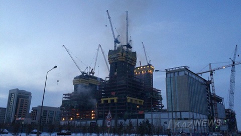 «Әбу-Даби  Плаза» кешенінде болған өртті сөндіру кейбір кедергілерге байланысты ұзаққа  созылған