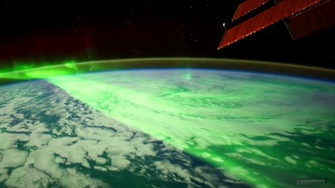 NASA  солтүстік  шұғыласының ғарыштан  түсірілген видеосын жариялады