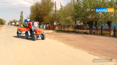 Қызылорда облысының тұрғыны Өмірзақ Ермаханов шағын трактор құрастырып шығарды