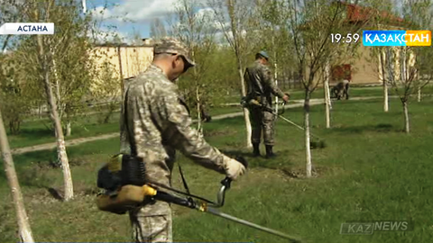 Бүгін Астана қаласының №68665 әскери бөліміндегі 70-тен аса әскери қызметкерлер қарттар үйіне барды