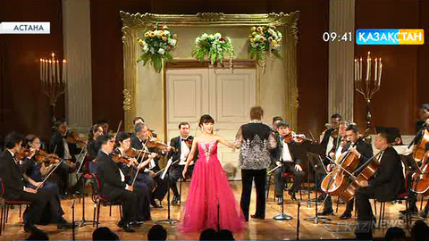 Қазақ Ұлттық өнер университетінің студенттері қазақ және корей тілдерінде ән шырқады