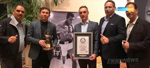 Геннадий Головкиннің есімі Гиннестің рекордтар кітабына енді