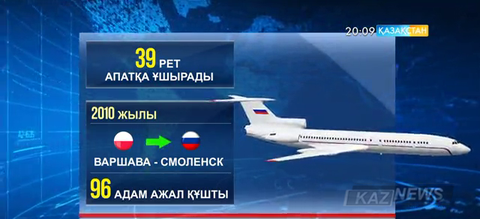 «Ту -154» ұшағы бүгінге дейін 39 рет апатқа ұшыраған