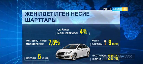 Қазақстандықтарға отандық көліктерді жеңілдетілген несиемен беру жалғасады