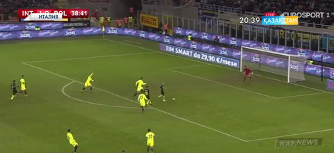 Италия кубогы. «Интер» «Болонья» клубын 3:2 есебімен жеңді