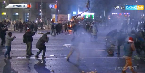 Румынияның бірнеше қаласында шеруге 250 мыңдай адам жиналды