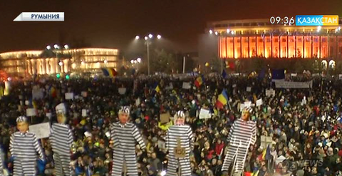 Румынияда үкіметке қарсы шерулерге 500 мыңдай адам қатысуда