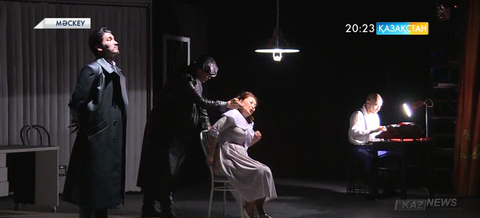 Атырау облыстық драма театры Мәскеуде қазақша спектакль қойды