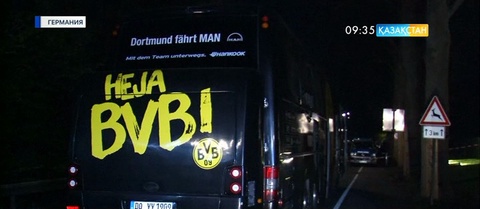 «Боруссия» футбол клубының ойыншылары мінген автобуста жарылыс болды