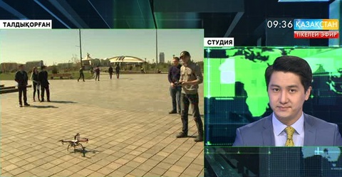 Талдықорғандық өнертапқыштар квадрокоптер құрастырды