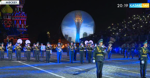 Қазақ сарбаздары мәскеуліктерді таң қалдырды