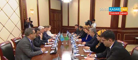 Қабиболла Жақыпов  Түркімен Мәжілісінің делегациясын қабылдады