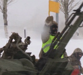Военнослужащие Акмолинского гарнизона совершили марш на новой технике