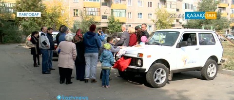 Павлодарлық «Мерейлі отбасы» Астанадан көлік мініп қайтты