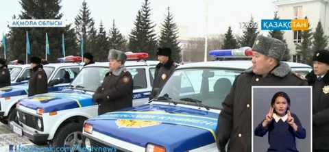 Ақмола облысында Тәуелсіздік күніне орай жаңа автокөліктер табысталды