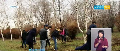 Алматыда «Біз -  таза қала үшін!» экологиялық акциясы жалғасуда