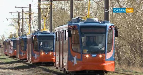 Павлодарда жаңа трамвайлар жолға шықты