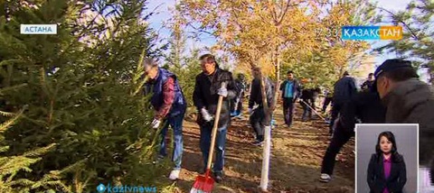 Около 100 тысяч астанчан вышли на уборку города