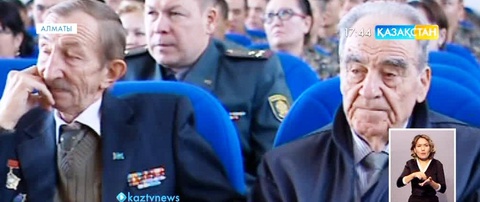 Алматыда ҚР Ұлттық ұлан өкілдері  Қарттар күніне орай 50 ардагерді құттықтады