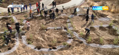 Павлодар облысының Ақсу қаласында жаңа саябақ ашылды