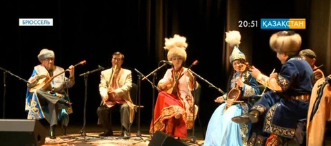 Бельгияда қазақ ұлттық аспаптар оркестрінің концерті өтті