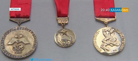 Жақсылық Үшкемпіровтің Мәскеу Олимпиадасында алған  медалі Ұлттық музейге тапсырылды