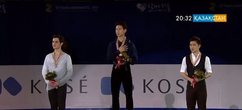 Денис Тен мәнерлеп сырғанаудан «Төрт құрлықтың чемпионы» атанды (ВИДЕО)