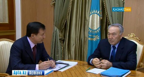 Нұрсұлтан Назарбаев Астана қаласы әкімін  қабылдады