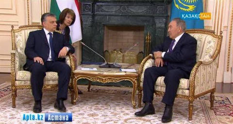 Нұрсұлтан Назарбаев Венгрияның үкімет басшысы Виктор Орбанды қабылдады
