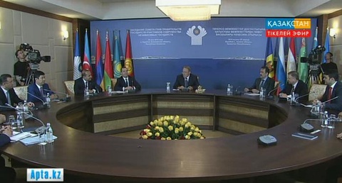 Елбасы  Нұрсұлтан Назарбаев ТМД ұйымына мүше елдердің премьер-министрлері Кеңесіне қатысты