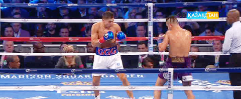 Геннадий Головкин тағы бір қарсыласын нокаутқа жіберді (БЕЙНЕБАЯН)