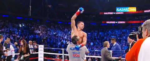 Геннадий Головкин кәсіпқой бокстағы 34-ші жеңісіне және 31-ші нокаутына қол жеткізді (ВИДЕО)