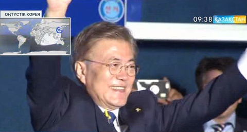 Оңтүстік Кореяда өткен президенттік сайлауда Мун Чжэ Ин алда келеді