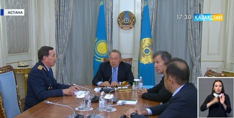 Бүгін Нұрсұлтан Назарбаев ҰҚК төрағасы Кәрім Мәсімов пен ІІМ Қалмұханбет Қасымовты қабылдады