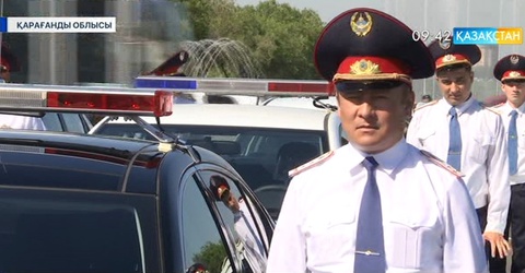 Қарағанды облысында полицейлерге жаңа көліктер табысталды