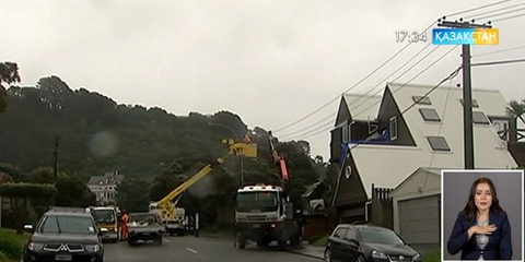 Жаңа Зеландияда бүгін күшті жел соғып, қар аралас жаңбыр жауды