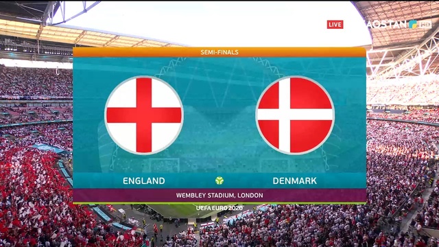 UEFA EURO 2020. 1/2 ФИНАЛ. АНГЛИЯ - ДАНИЯ