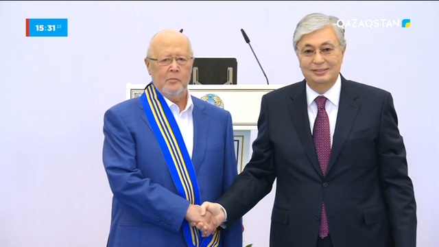 ҚР ПРЕЗИДЕНТІ ҚАСЫМ-ЖОМАРТ ТОҚАЕВТЫҢ РЕСПУБЛИКА КҮНІНЕ ОРАЙ МЕМЛЕКЕТТІК НАГРАДАЛАРДЫ ТАПСЫРУ РӘСІМІ