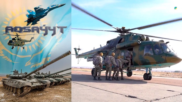 8404 ә/б ДШӘ әскери қызметшілердің парашютпен секірулерін пысықтау сәті