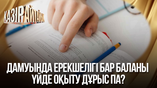 Дамуында ерекшелігі бар баланы үйде оқыту дұрыс па?